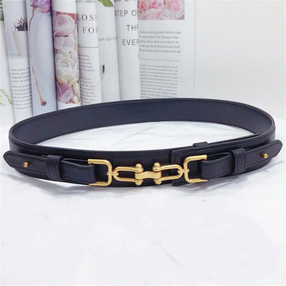 Ceinture Large en Cuir de Vachette – Style Polyvalent