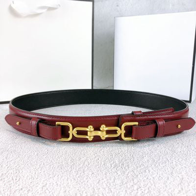 Ceinture Large en Cuir de Vachette – Style Polyvalent